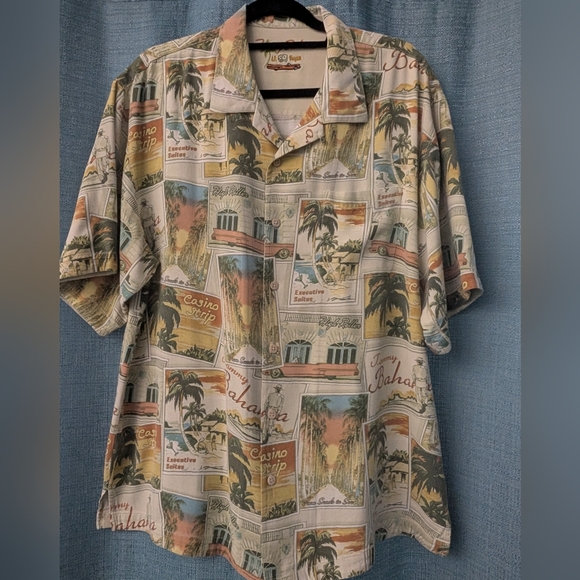 Tommy Bahama Las Vegas Print Men's Shirt XL - Picture 1 of 5